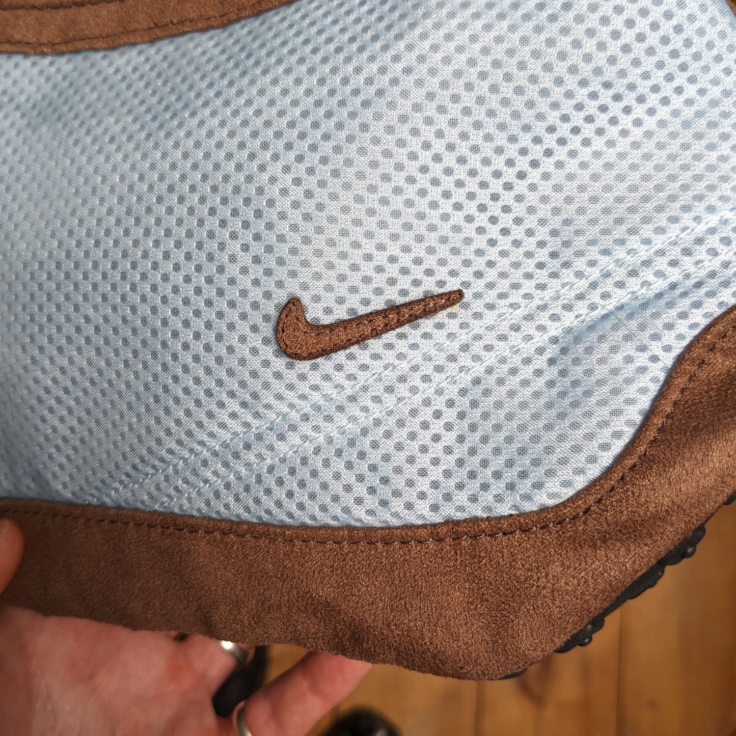 Nike / Waffle Handbag / Light Blue & Brown