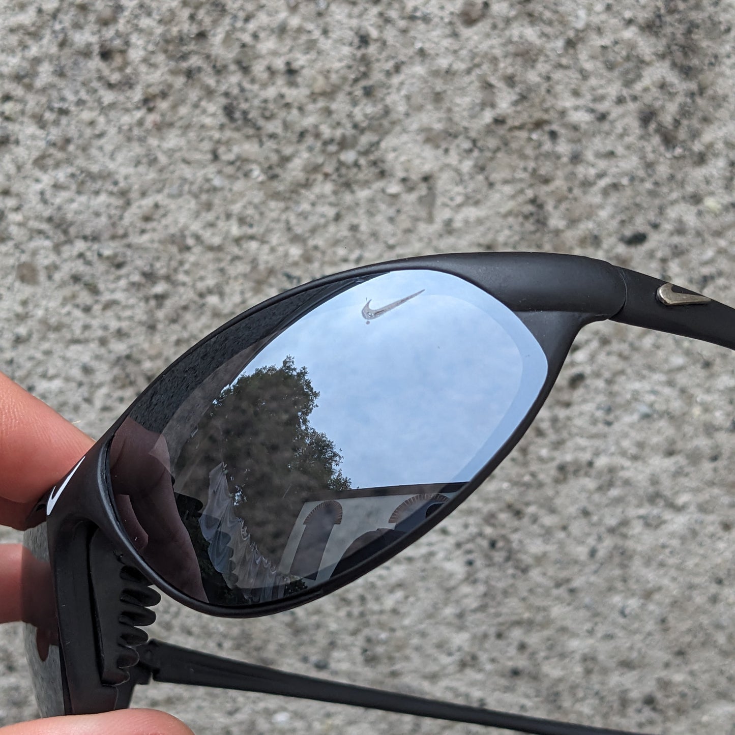 Nike / 80's Sunglasses / Blue Lenses